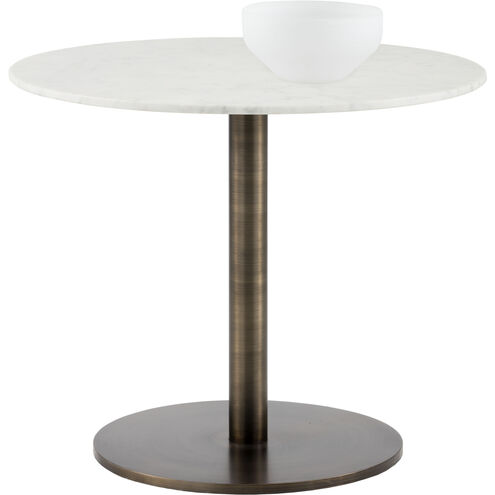 Enco White / Antique Gold Bistro Table